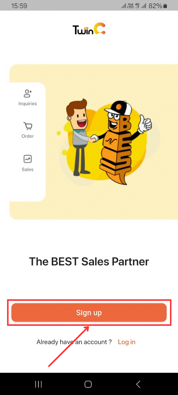 mobile customer sign-up