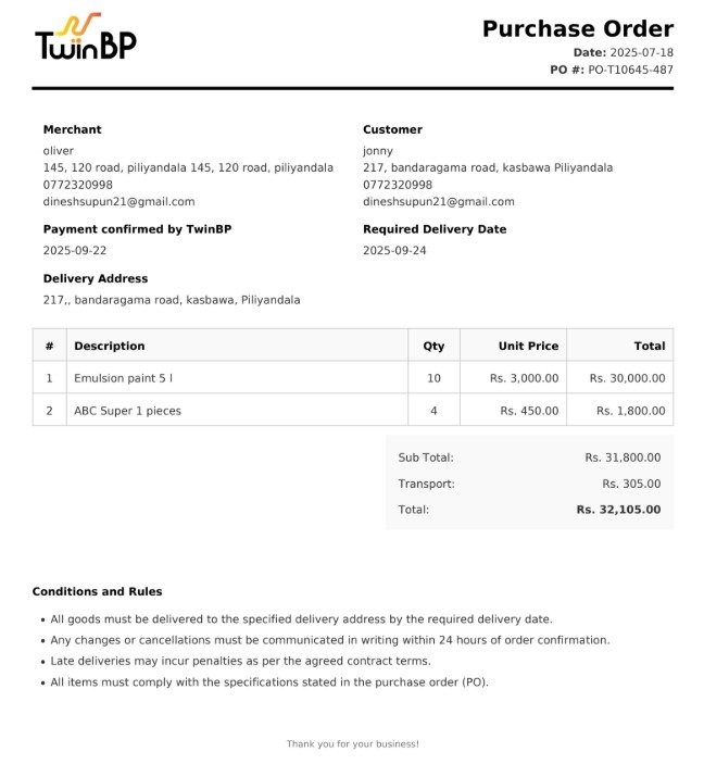 mobile customer quotations