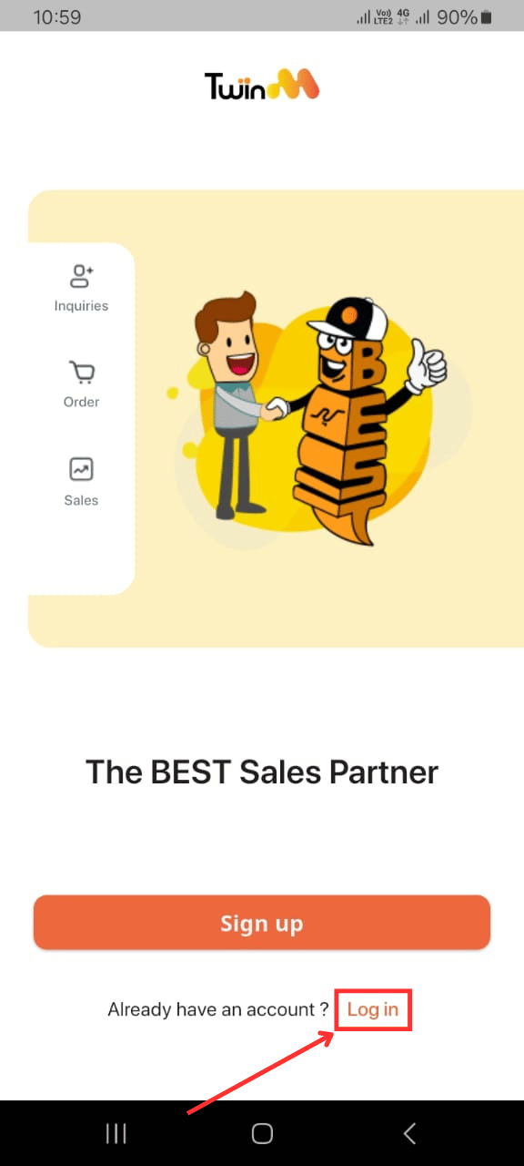 mobile customer sign-in