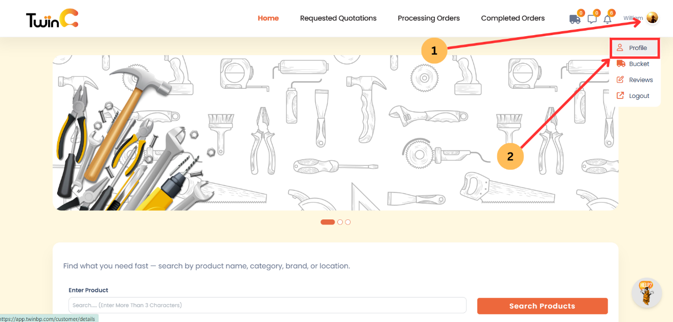 web customer sign-in