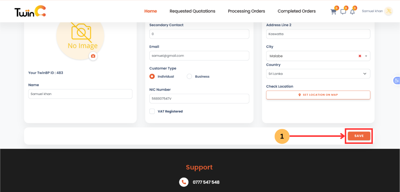 web customer sign-in