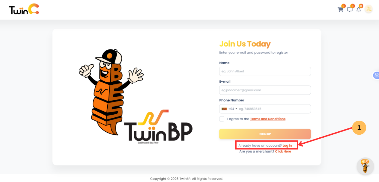 web customer sign-in