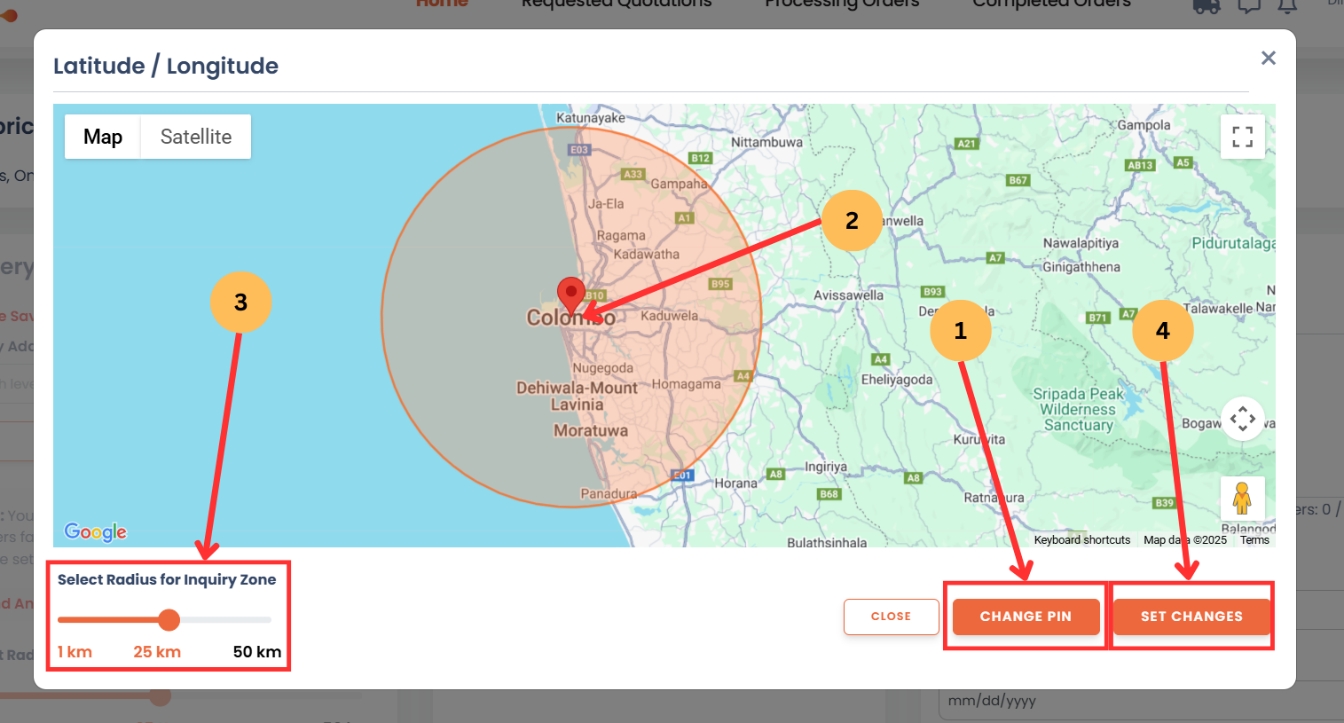 web customer sending inquiries