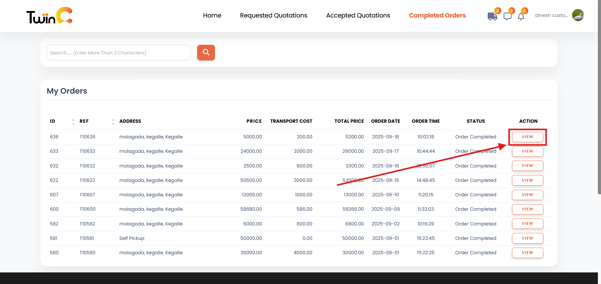 web customer reviews