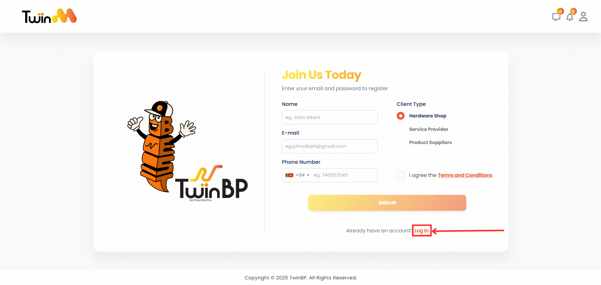 web customer sign-in